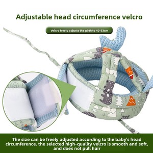 Casque de sécurité pour bébé en coton doux, anti-collision, anti-chute, réglable, respirant, lavable, pour apprendre à marcher - Product Image 2