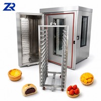 Uniformité thermique 360 °   Four électrique rotatif 8/10 plateaux, montée en température rapide, haute efficacité et durable, four à convection