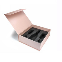 Coffret de luxe en carton rigide noir mat, bouteilles de Champagne, Whisky, vin rouge, coffret cadeau en papier