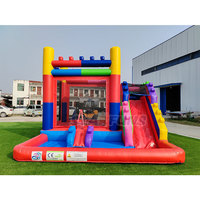 Château gonflable à vendre, château gonflable avec toboggan pour enfants, trampoline gonflable d'extérieur, souffleur d'air