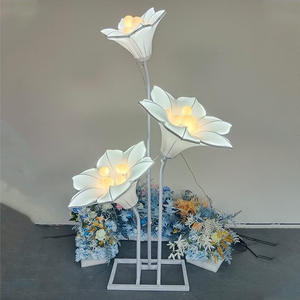 Popular nueva decoración romántica de boda Morning <span class=keywords><strong>Glory</strong></span> Flower <span class=keywords><strong>Path</strong></span> luces escena interior diseño principal hecho de plástico duradero - Product Image 3
