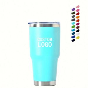 Gobelet isotherme personnalisé de 30 oz à double paroi en acier inoxydable, tasse à café et à eau à prix abordable, tasses de voyage pour voiture de 30 oz avec couvercle - Product Image 1