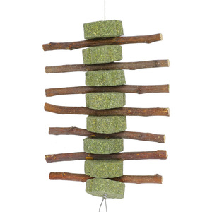 Juguetes para masticar mascotas, respetuosos con el medio ambiente, pinchos de hierba de bambú dulce de madera de manzana para Chinchilla, conejillo de indias, ardilla, conejo y hámster - Product Image 1