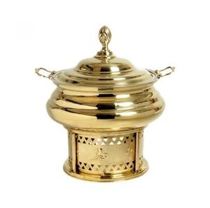 Plato de frotamiento de alimentos de cobre puro de diseño personalizado para hoteles y restaurantes que mantienen la comida caliente Plato de frotamiento de Venta caliente - Product Image 4