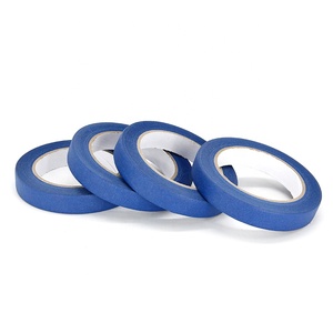 Ruban de masquage en papier crêpe de <span class=keywords><strong>peintre</strong></span> bleu pour fournitures de peinture et de décoration, utilisation intérieure et extérieure - Product Image 5