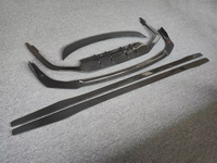 Kit carrosserie en fibre de carbone pour Lexus LS350 LS500 2018-2023 : Lame inférieure de pare-chocs avant, Lame avant, Jupes latérales, Diffuseur arrière, Aileron arrière