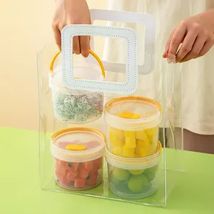 Microondas Kids Lunch Boxes Recipiente De Armazenamento De Alimentos Silicone Bento Kitchen Lunch Box Set