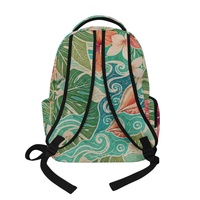 Sac à dos pour ordinateur portable de 17 pouces à imprimé floral Tahitian Tiare, multi-poches, pour l'école, le bureau et les voyages