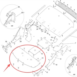 Phía trước tấm trượt U09-H101001-000-00 cho <span class=keywords><strong>segway</strong></span> fugleman ut6 ut10 ATV utvparts - Product Image 1