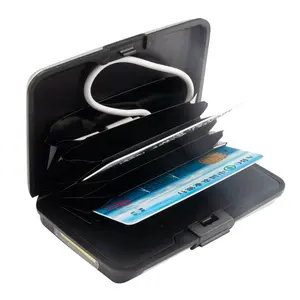 प्लास्टिक आरएफआईडी अवरुद्ध कार्ड धारक 6 आवेषण क्रेडिट कार्ड धारक