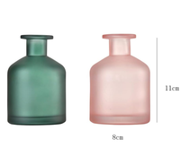 Bouteilles de diffuseur en verre givré rose, noir et blanc de 250 ml, vides et rechargeables, pour huiles essentielles