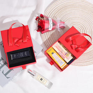 Fabricante personalizado estilo de moda portátil cajón lápiz labial caja de Perfume cosméticos embalaje cajón caja arco caja de regalo con asas - Product Image 3