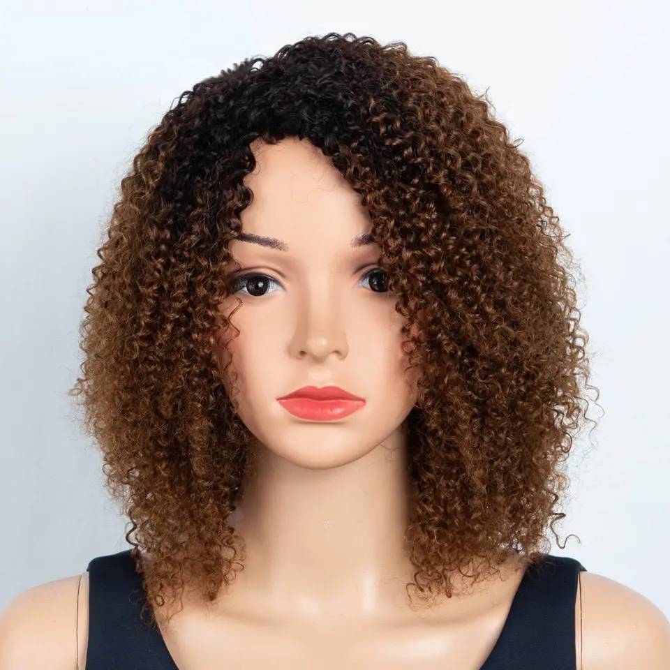 African Cross-Border Small Curly Human Hair Wig Genuine Human Hair Wig Cap Wholesale European and American Wigs