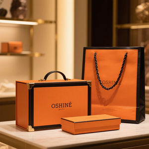 OEM 럭셔리 브랜드 포장 솔루션-실크 리본이 있는 맞춤형 색상 매칭 단단한 종이 상자, 프리미엄 선물 가방 포함 - Product Image 4