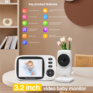Nouveau moniteur pour bébé bon marché de 3.2 pouces avec <span class=keywords><strong>caméra</strong></span> sans fil et prix d'usine - Product Image 2
