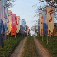 Drapeau d'extérieur Bali de 5.6m, couleur personnalisée, festival
