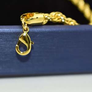 Cadena de Eslabones Torcidos de 5 mm de Acero Inoxidable Chapado en Oro de 18K, Collar Unisex al por Mayor, Estilo Hip Hop, para Aniversario - Product Image 2