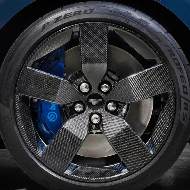 Pelek serat karbon penuh, pelek serat karbon 20 21 22 23 24 inci 19 "untuk Ford Mustang 2024
