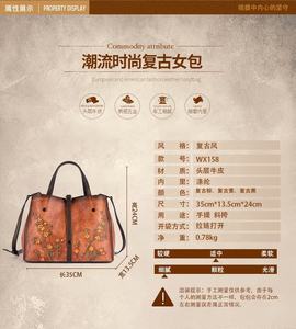 Bolso de Mano Retro de Cuero Vacuno Genuino Andong para Mujer, Bolsos Cruzados de Hombro para Chicas, Bolsos Casuales de Gran Capacidad, Elegantes para Damas - Product Image 3