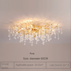 Đèn Chùm Vàng Nhôm Sang Trọng Hiện Đại Cho Thiết Bị Chiếu Sáng Trần Phòng Ngủ Phòng Khách Trong Nhà - Product Image 6