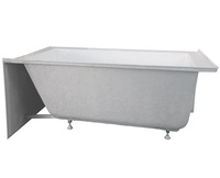 Baignoire autoportante de luxe en acrylique blanc pour hôtel, salle de bain intérieure, alcôve, baignoire de trempage froide