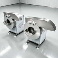 Commerciële friet snijmachine, aardappel, radijs, wortel, komkommer, stroopsnijder, industriële groentestokjes snijmachine
