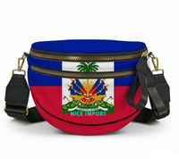 Sac à bandoulière léger pour femme avec fermeture éclair, motif drapeau de Grenade, sac de loisirs patriotique