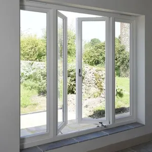 Fenêtres et portes en pvc blanc résistant à la corrosion personnalisable