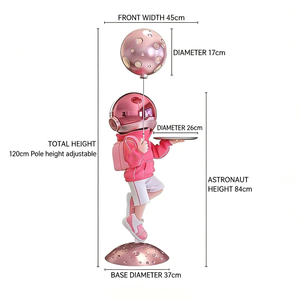 Figura Decorativa de Astronauta de Resina Pintada a Mano, Estilo Folk, para Decoración de Sala de Estar, Oficina u Hogar, de Alta Gama - Product Image 6