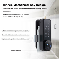 Cerradura de Puerta/Portón para Exteriores con Huella Digital, Control Remoto por Aplicación TTlock, Resistente al Agua IP65, Duradera