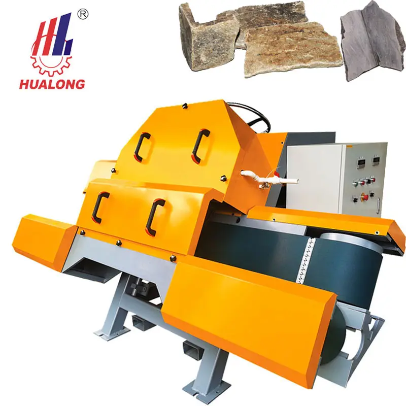 Hualong Machinery HLVS-1200 granite cutter Natural Irregular decoration wall stone block moutain Rock Cutting Saw Machine