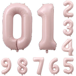 Huaien Factory's 32-Inch Globos de gran número Baby Pink Blue Matcha Green Fiestas del día de San Valentín-Globos de papel de aluminio con corazón - Product Image 4