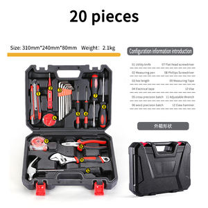 20pcs 다기능 가정용 하드웨어 도구 세트 목공 자동차 수리 정원 용품 OEM을위한 툴킷 포함 - Product Image 2