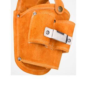 Heavy Duty <b>Leather</b> <b>Tool</b> Belt Multipurpose Pockets Work Organizer Pouch Framing Fat Lip <b>Tool</b> Holder Storage Bag - Product Image 3