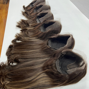 <span class=keywords><strong>Perruque</strong></span> en cheveux humains européens casher pour femmes israéliennes, perruques juives sans colle avec dessus en dentelle - Product Image 1