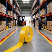 Ruban de marquage au sol en gros directement de l'usine, multicolore, haute adhérence, en PVC, pour usine et parking