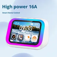 Haut-parleur vocal AI TF26 Pro Haut-parleur intelligent Écran Éclairage LED RVB pour batterie rechargeable V5.4 Écran tactile Assistant vocal