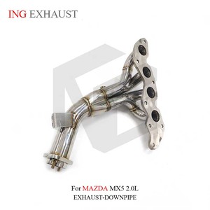 ING Factory Auto nuevo estilo colector encabezado para <span class=keywords><strong>MAZDA</strong></span> <span class=keywords><strong>MX5</strong></span> 2.0L sistema de escape de acero inoxidable accesorios de coche - Product Image 3