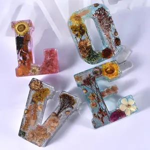 DM543 18 CM Single Alphabet Letter Silicone Mold Epoxy Resin Large Candle Mold For Home Decoration