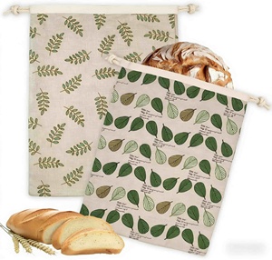 Sac de conservation en coton ciré pour la conservation de la fraîcheur du pain, facile à nettoyer, personnalisable avec logo OEM, pour l'approvisionnement mondial - Product Image 1