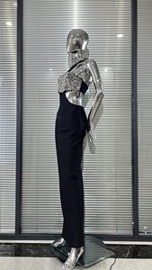Abito da Sera Elegante da Donna con Perline Sexy, Casual, Lungo, Intrecciato, Antistatico, con Vita Naturale, Stile Fasciante - Product Image 5
