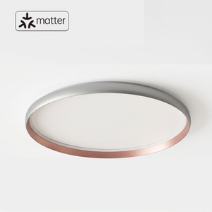 Plafonnier intelligent Matter+Thread Green Rice Full Spectrum <span class=keywords><strong>HomeKit</strong></span> en aluminium et acrylique ultra-fin pour chambre et salon - Product Image 1