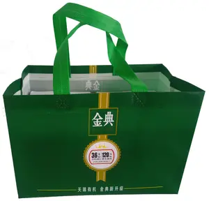 Customized Reusable Tote Shopping Bag Recycled Eco Non Woven Bag With Logo