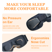 Masque de sommeil 3D ergonomique à cavités profondes pour les yeux, sangle réglable, idéal pour les voyages et le repos quotidien – Meilleures ventes