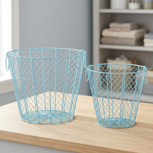 Juego de 2 cestas de alambre metálico - Product Image 3