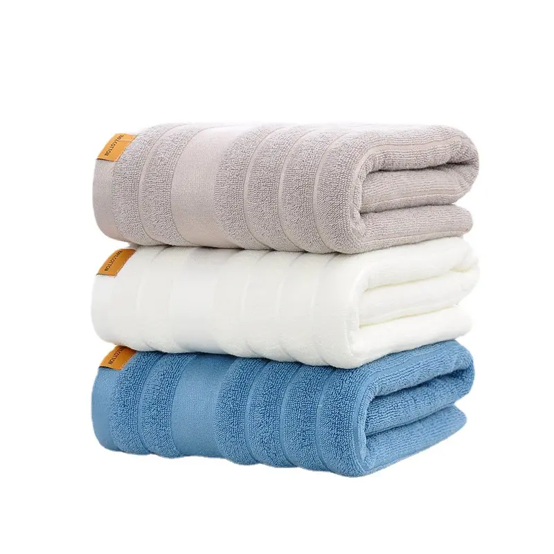 豪華な綿100% カスタムロゴ最高品質のエジプト綿ドビー5つ星ホテルバスタオルセット用の厚いハンドタオル