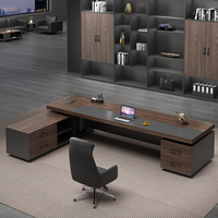 Bureau de luxe Design moderne, bureau de patron, Table de bureau moderne en bois