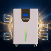 Générateur solaire tout-en-un 10 kW 15 kWh avec batterie LiFePO4 et onduleur hybride à onde sinusoïdale pure 230 V, prêt à être expédié