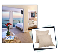 Vente chaude Personnalisé DIY Carré Maison Canapé Oreiller Coussin Couvre Feuilles Brodées Lin Tissu Impression Numérique Sublimation