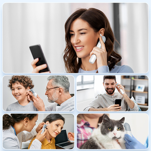 Otoscopio <span class=keywords><strong>Digital</strong></span> Recargable con Lente HD, Cámara Visual Inteligente con Wifi para Cera de Oído, Herramienta para Oídos con Soporte para Aplicaciones - Product Image 6